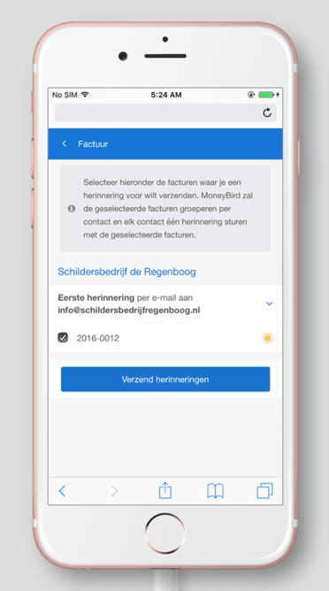 mobiel herinneringen versturen