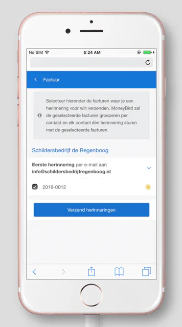mobiel herinneringen versturen