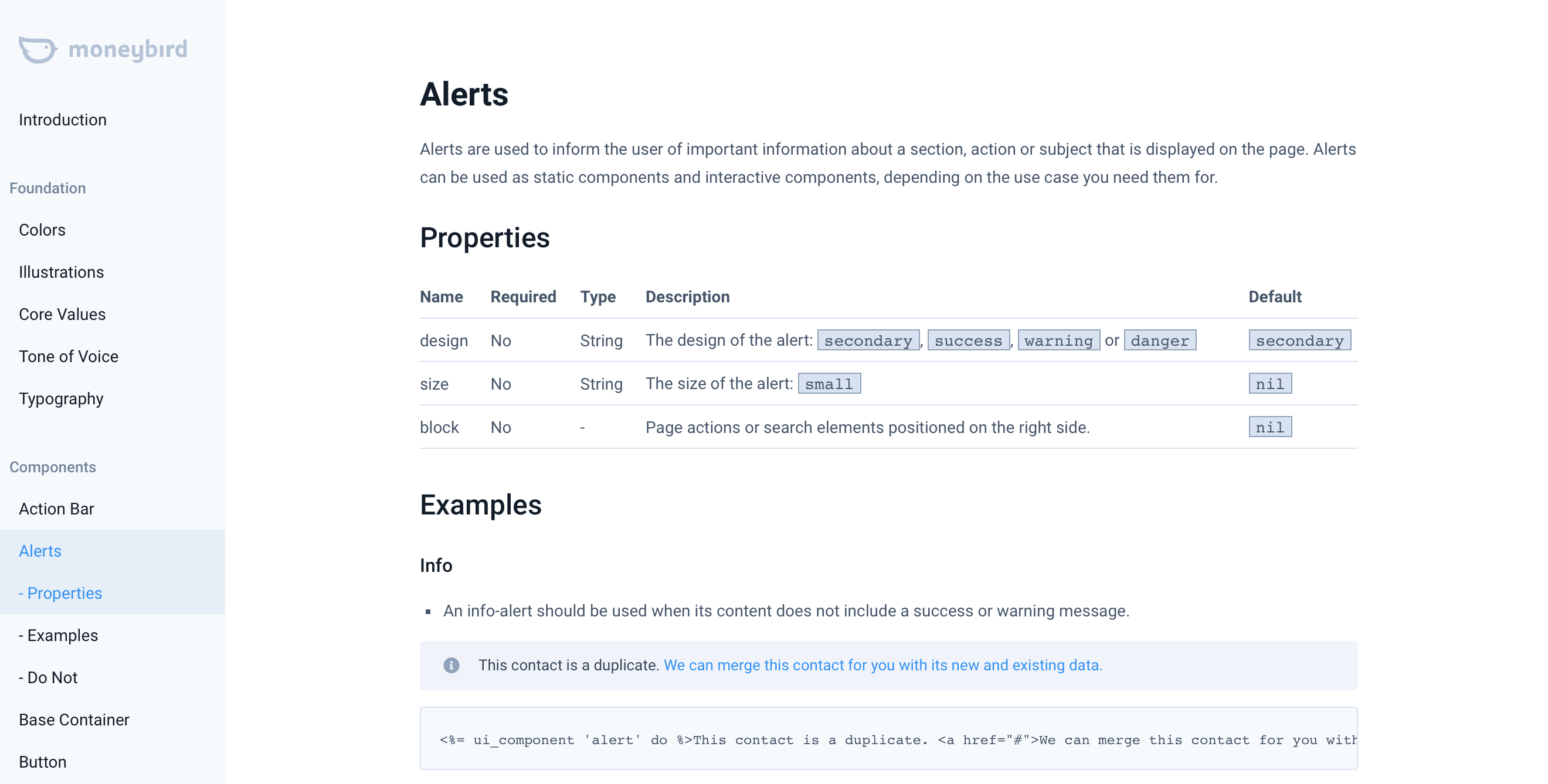 Overzicht designsystem
