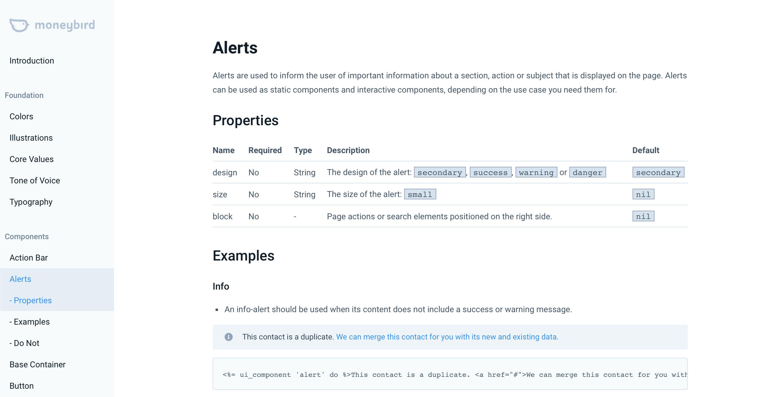 Overzicht designsystem