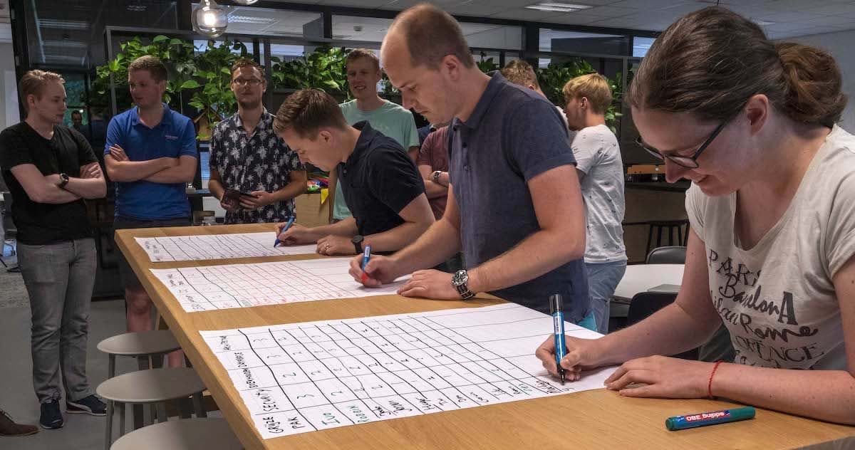 collega's vullen competentielijsten in