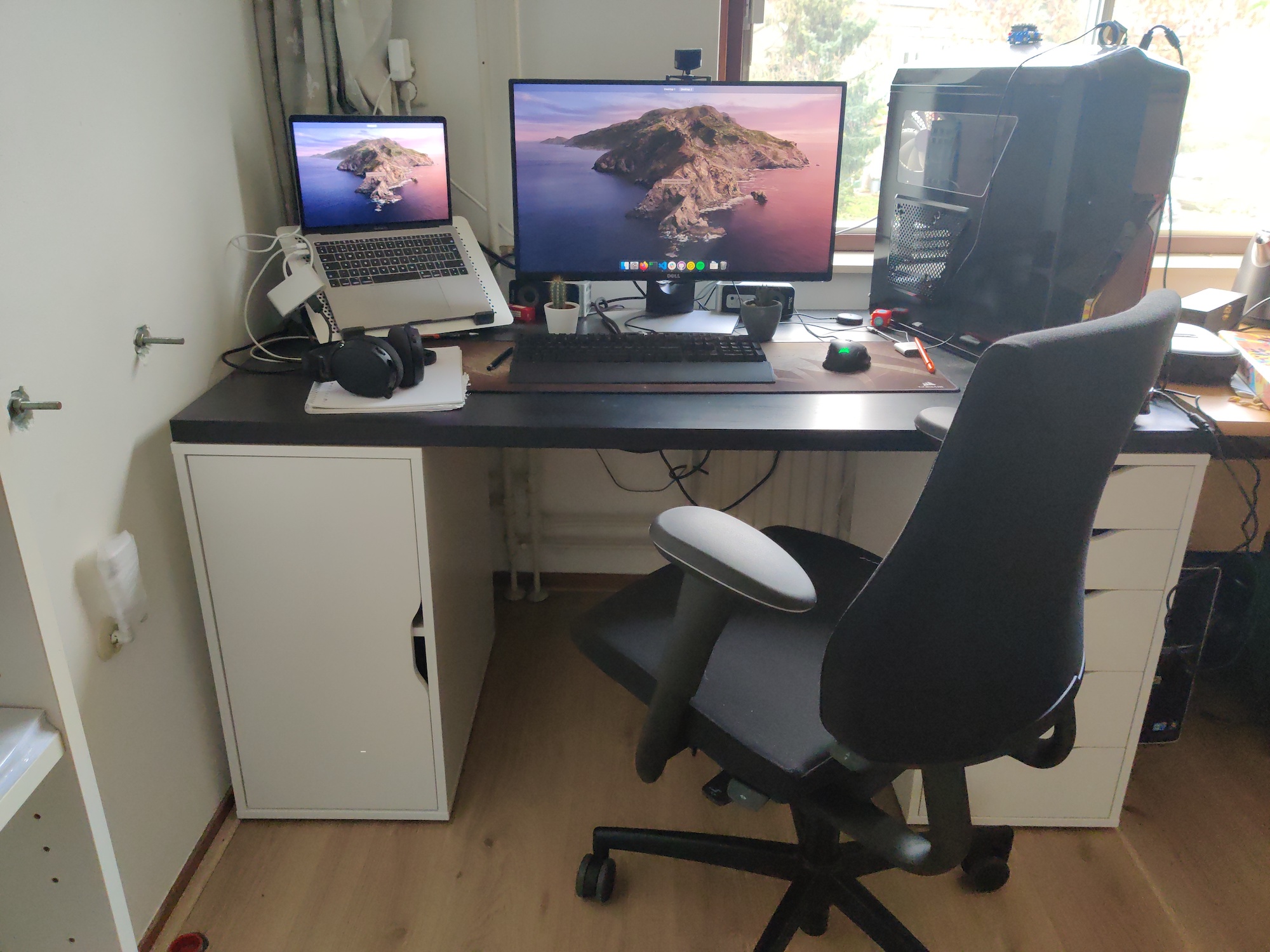 Nog een thuiswerkplek van een collega