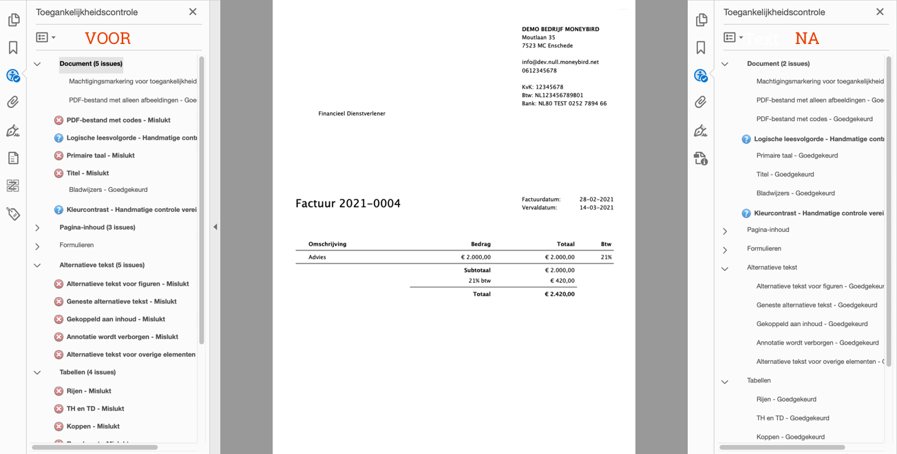 lezen van een document met spraaksoftware