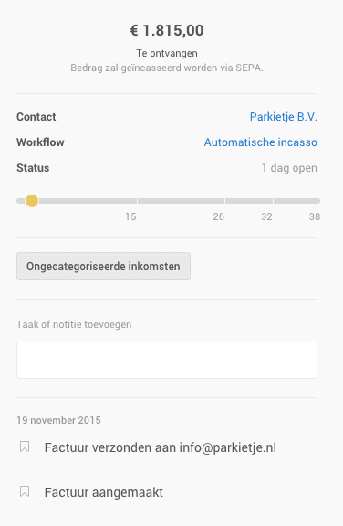 nieuwe indeling zijbalk