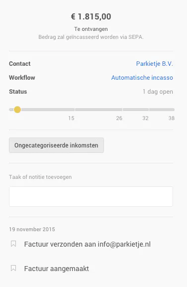 nieuwe indeling zijbalk