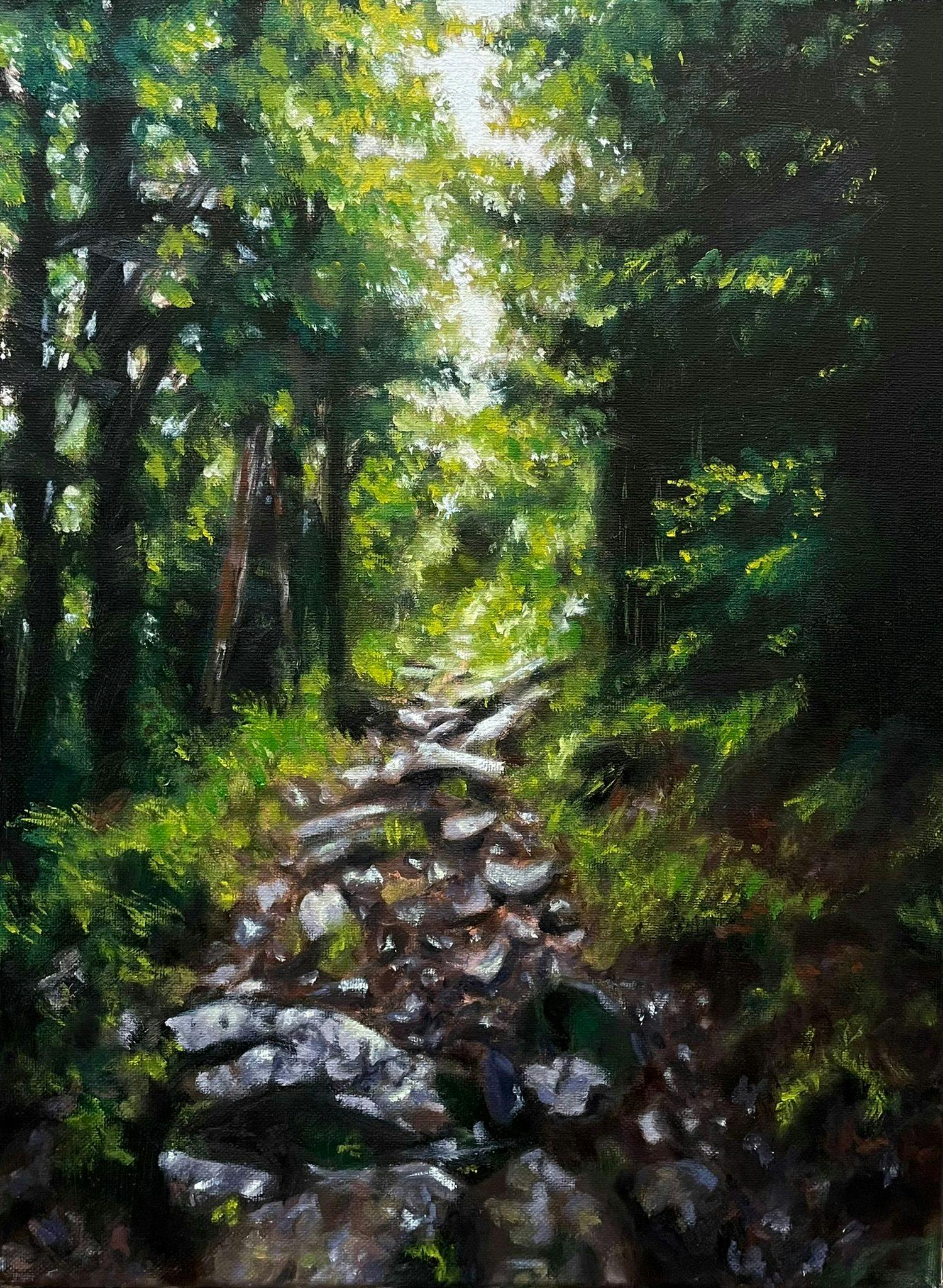 Appalachian trail forest painting