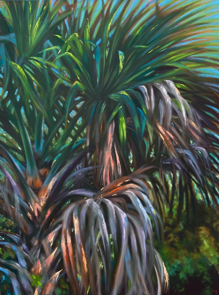 painting of a sabal palmetto tree