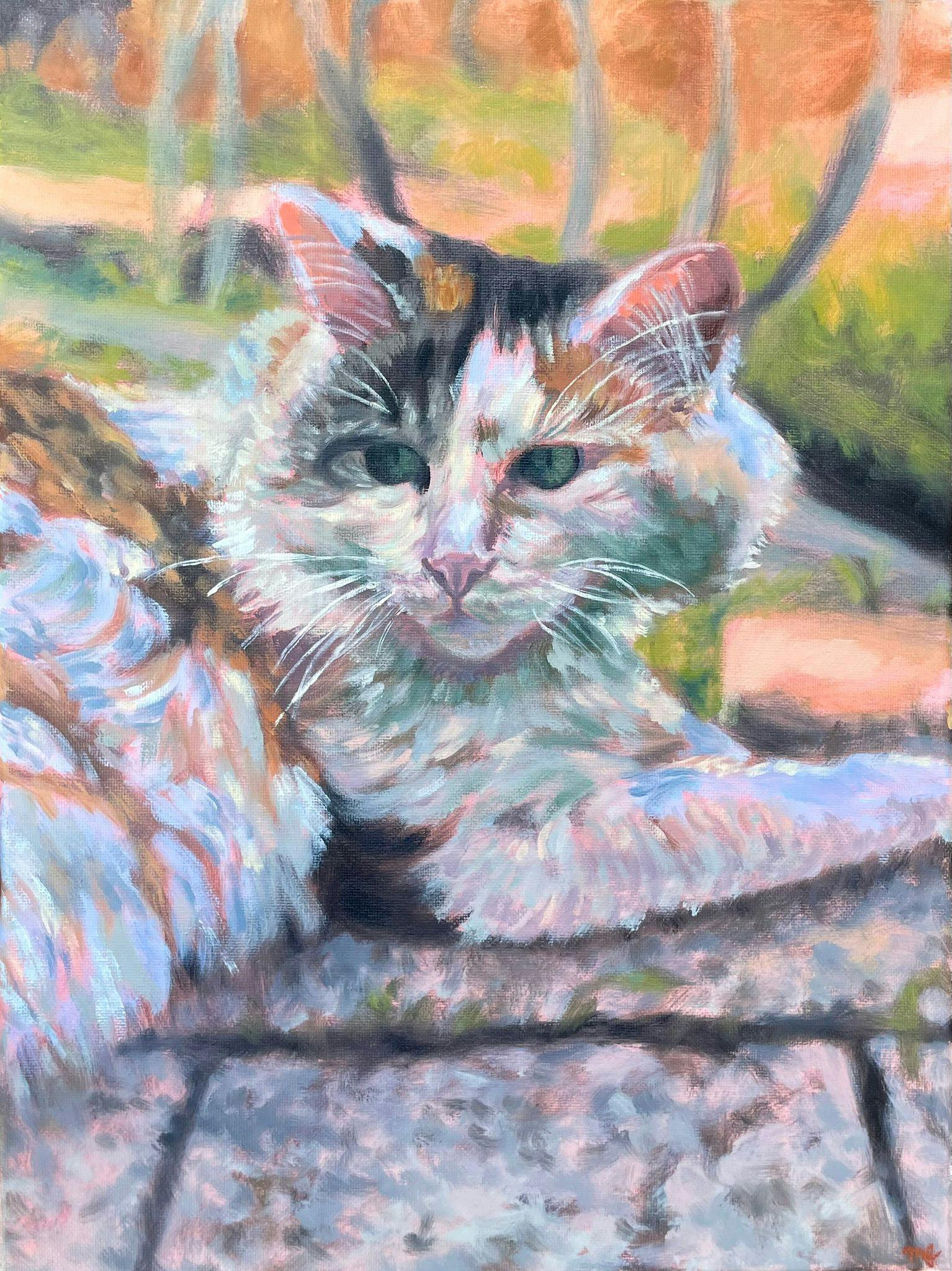 painting of a cat 