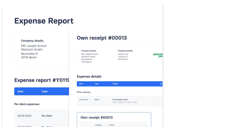 Expense report