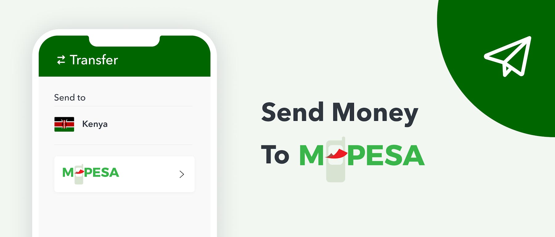 send money to MPesa Kenya mobile wallet
