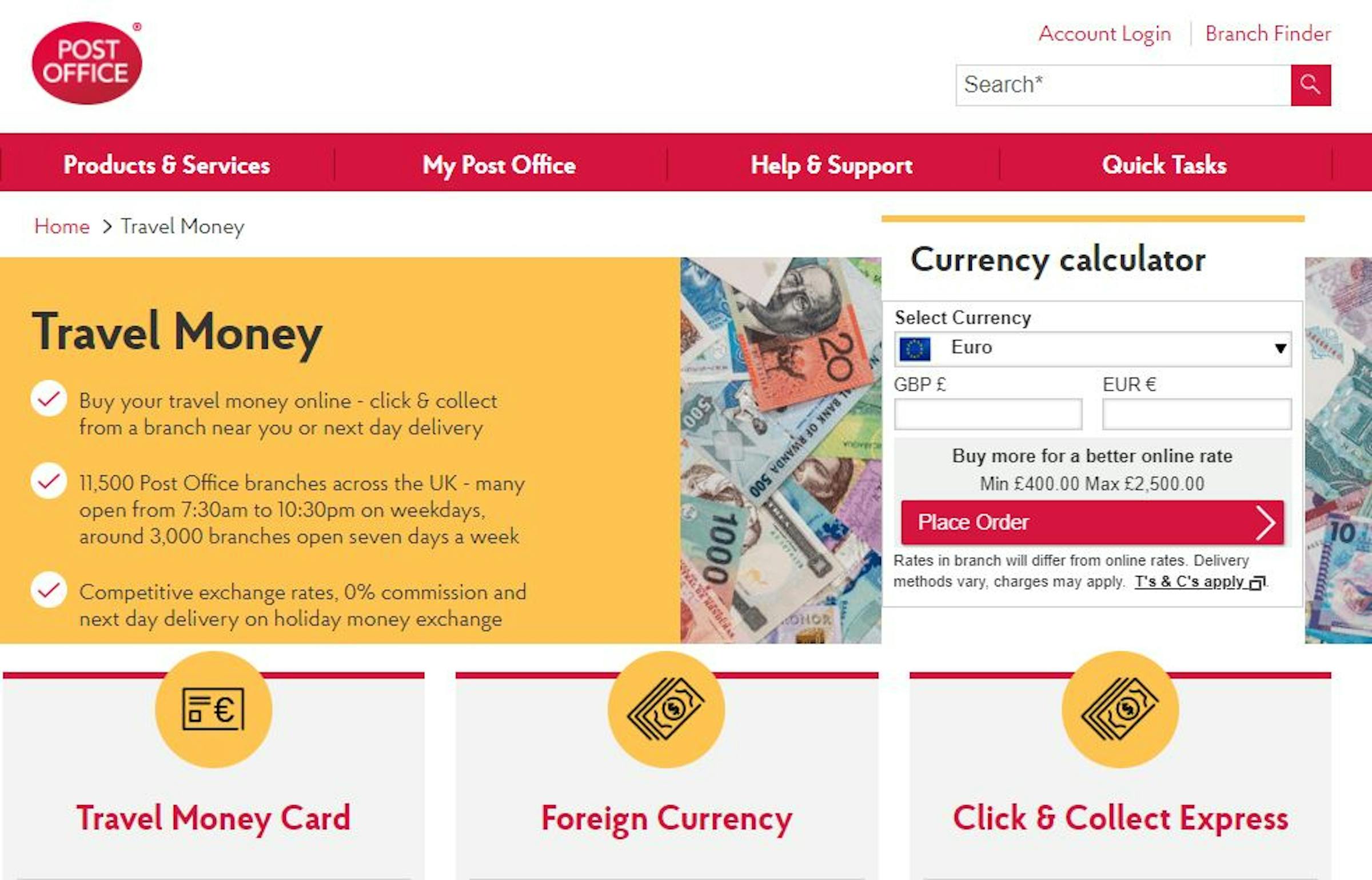 travel money comparison sites uk
