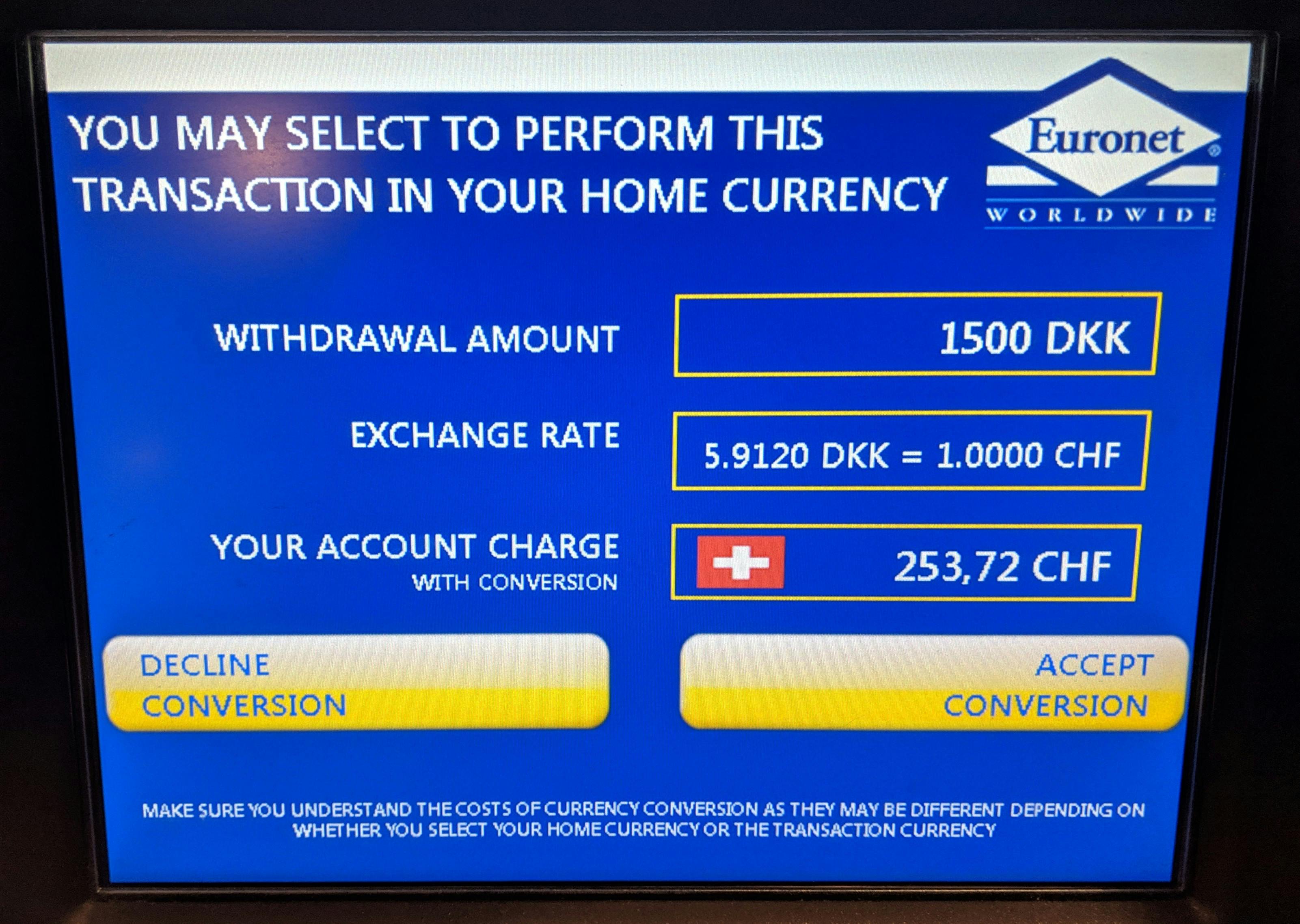 Atm Currency Exchange