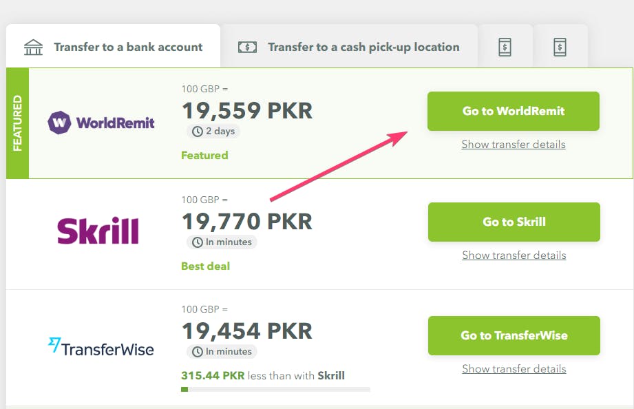 Top 3 ways to send money to Pakistan from the UK at the best rate