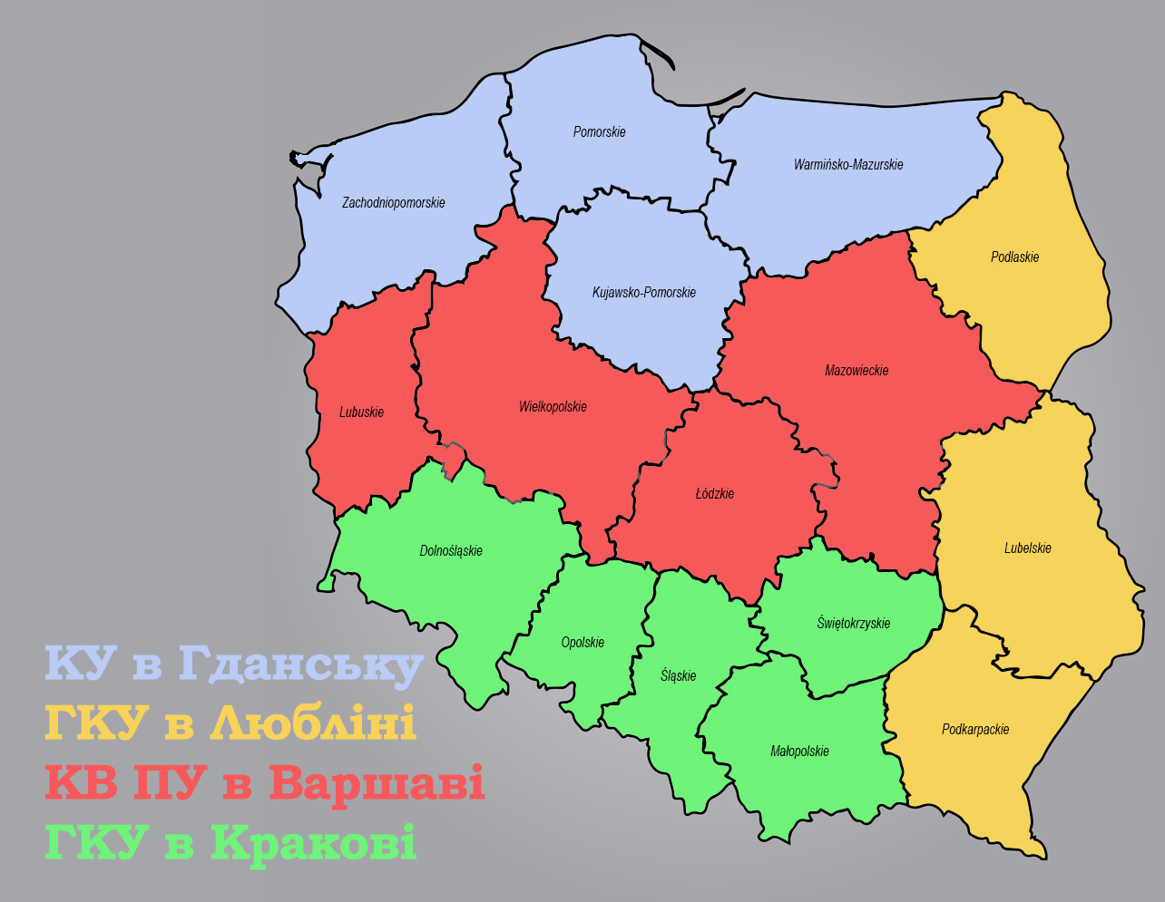 Regiony konsularne w Polsce