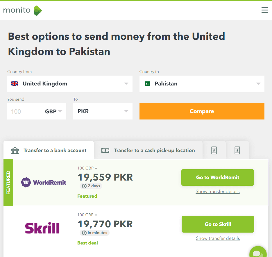 Top 3 ways to send money to Pakistan from the UK at the best rate