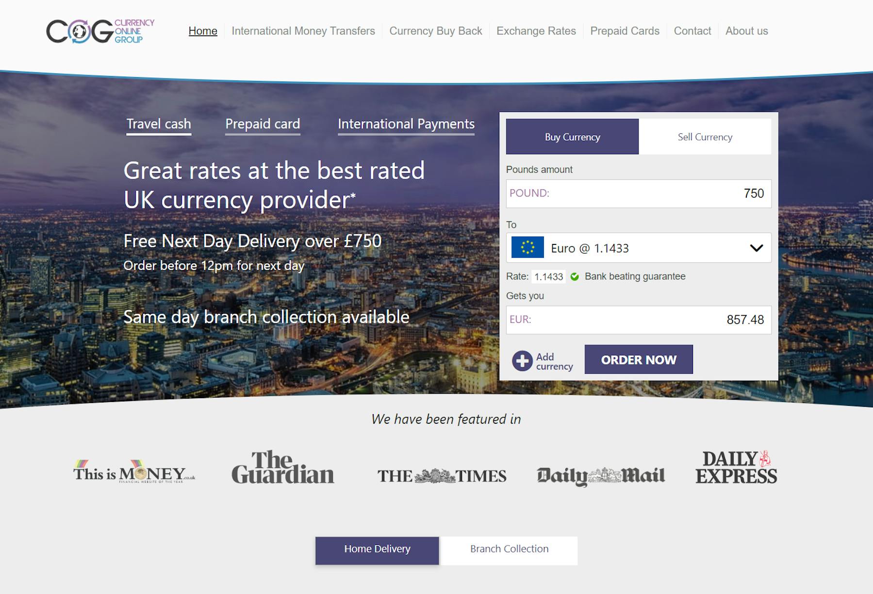 Currency Online Group Website