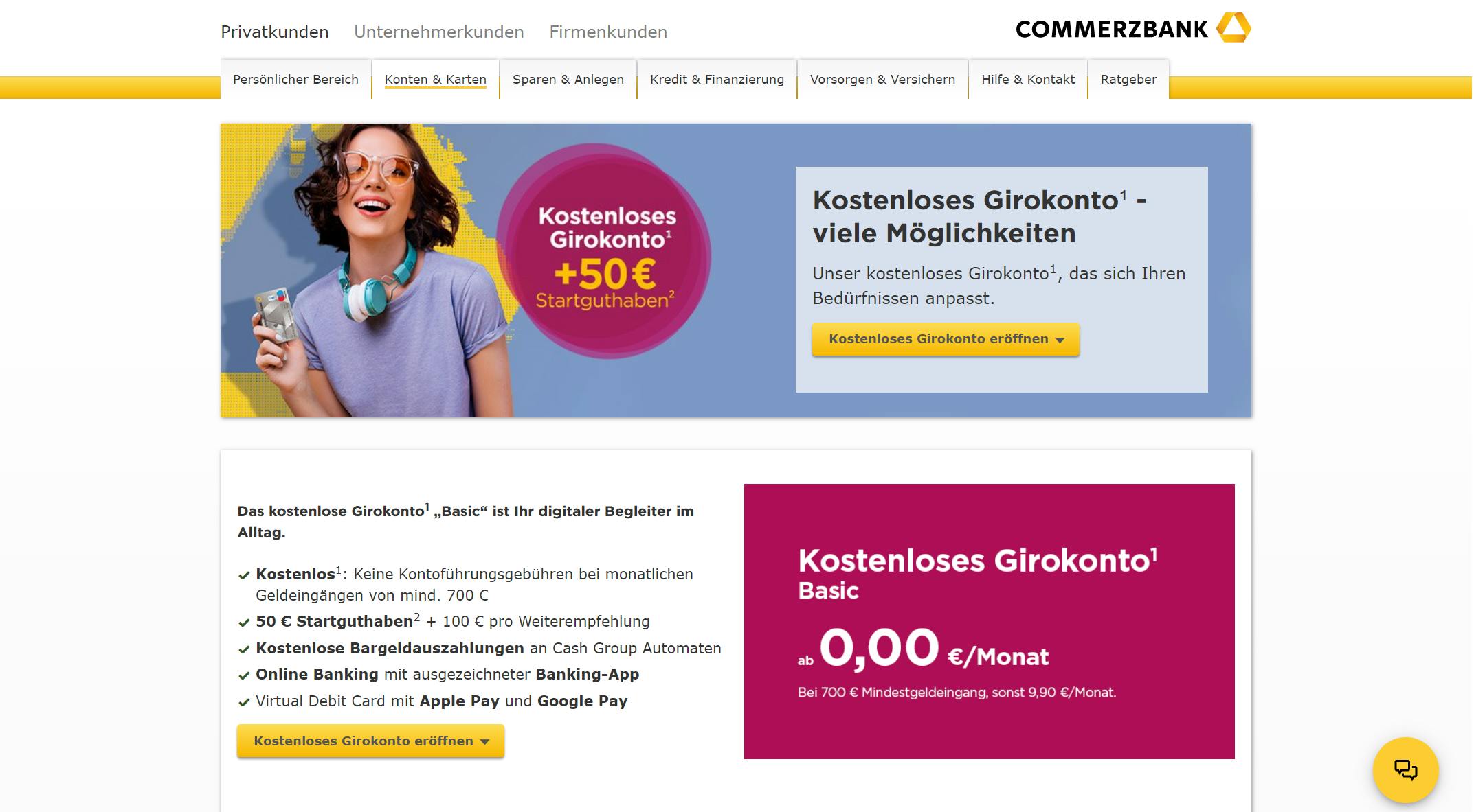 Commerzbank Girokonto Karte Sperren