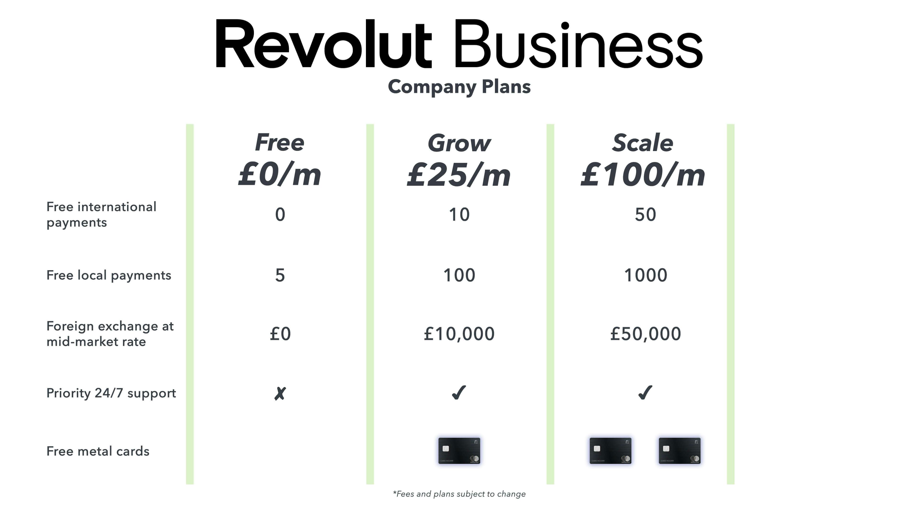 revolut business plan fee
