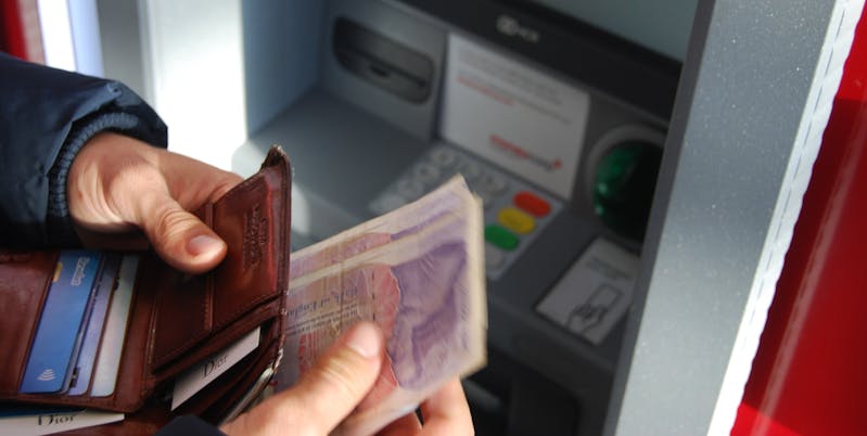 Withdraw money from ATM without card