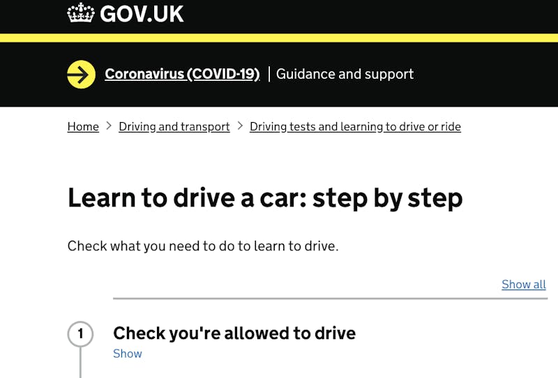 patente di guida del Regno Unito