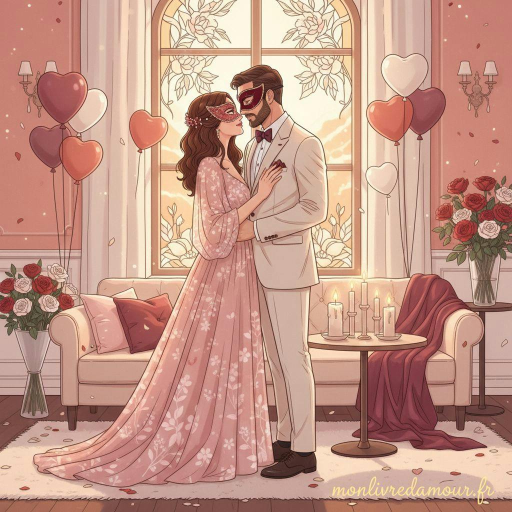 Belle illustration pour deguisement saint valentin