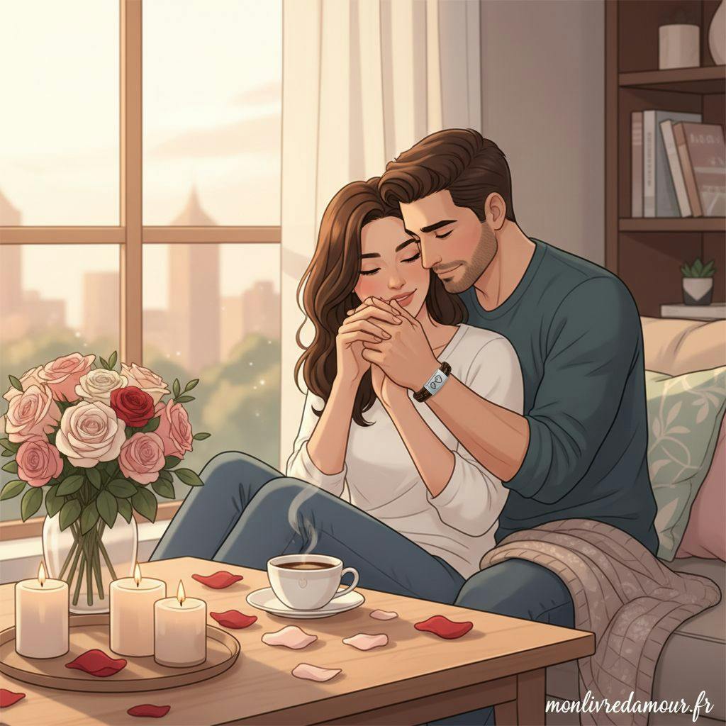 Belle illustration pour bracelet homme saint valentin