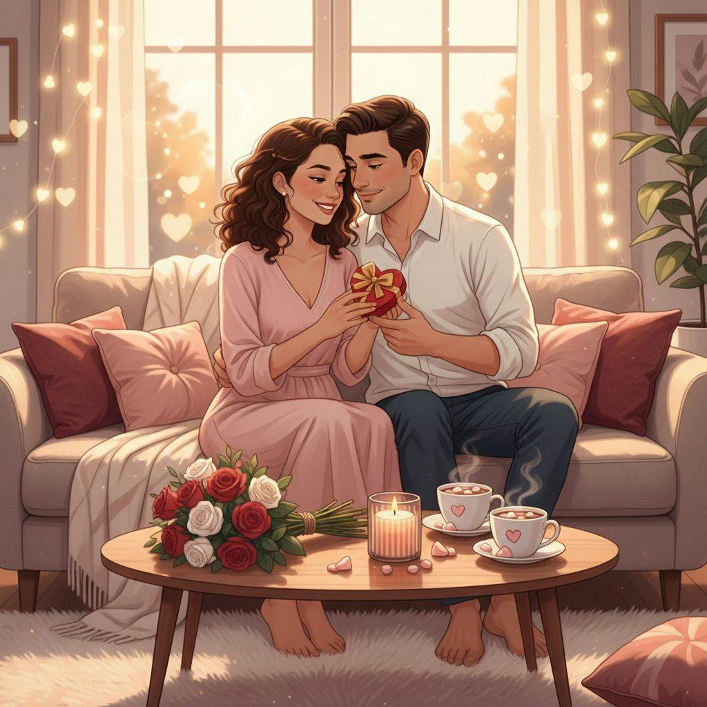 Belle illustration pour cadeau pour saint valentin