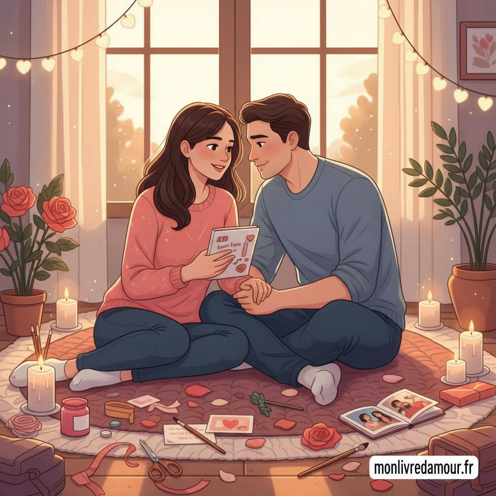 Belle illustration pour cadeau saint valentin a faire soi meme