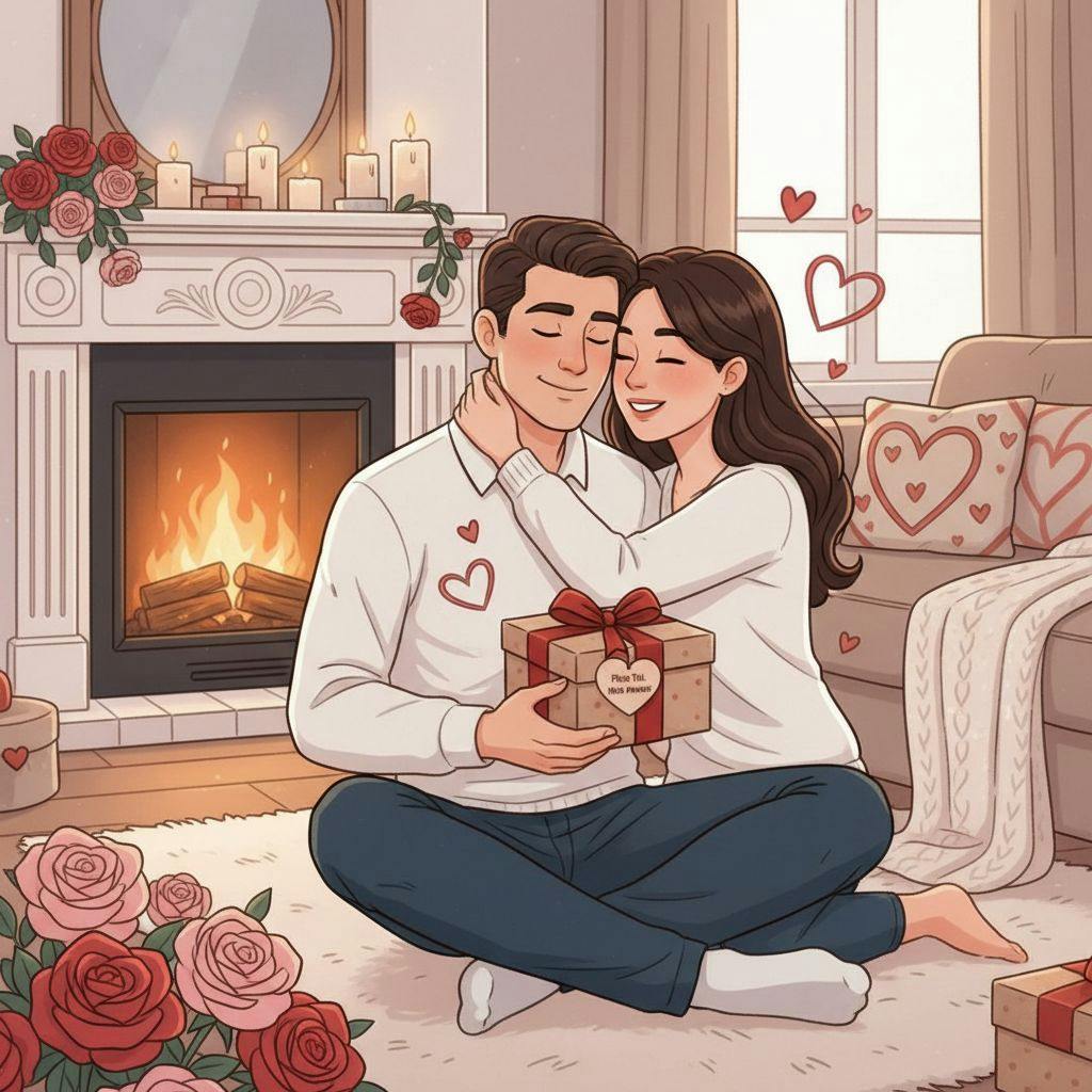 Belle illustration pour cadeau saint valentin homme
