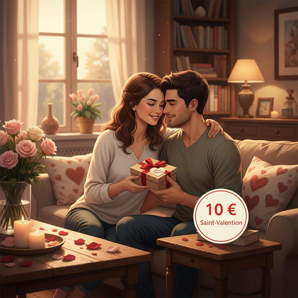 Belle illustration pour cadeau saint-valentin homme 10 €