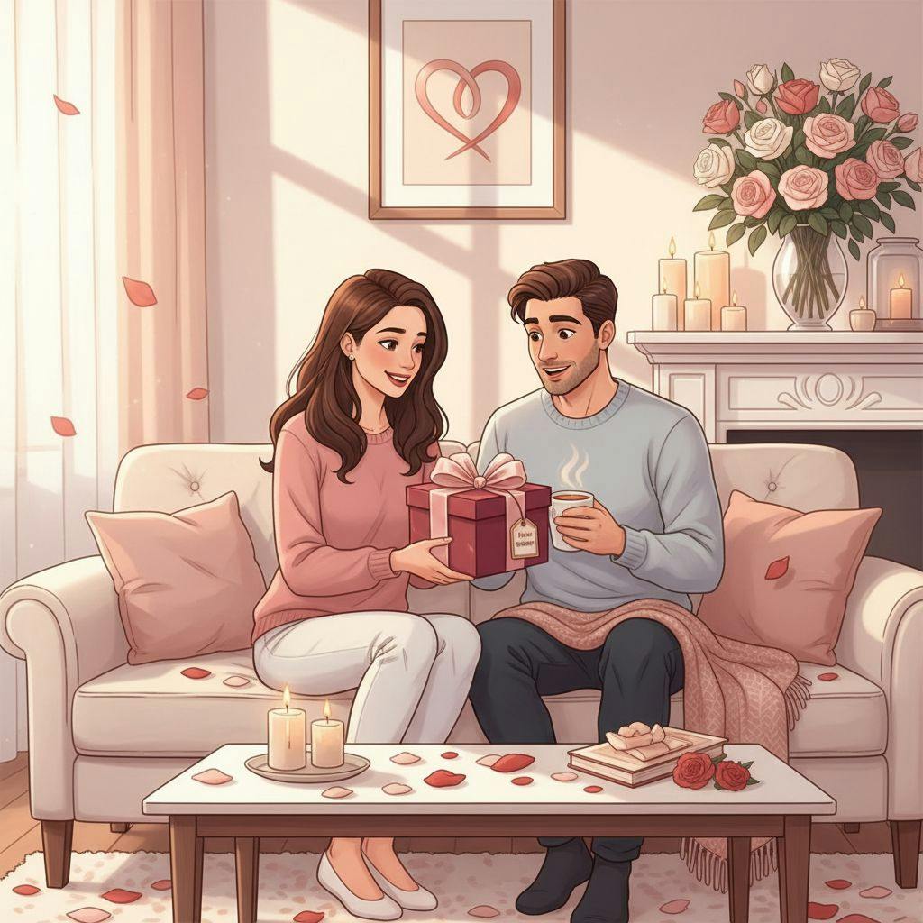 Belle illustration pour cadeau saint valentin pour homme