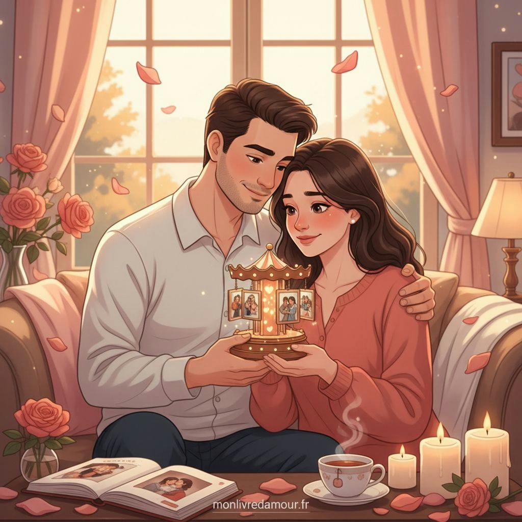 Belle illustration pour cadeau saint-valentin original