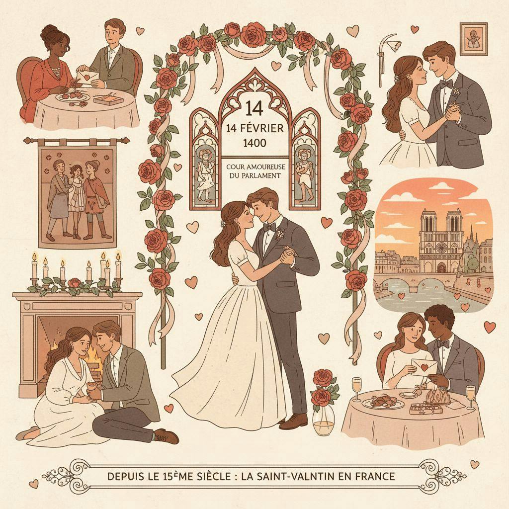 Belle illustration pour depuis quand existe la saint-valentin en france