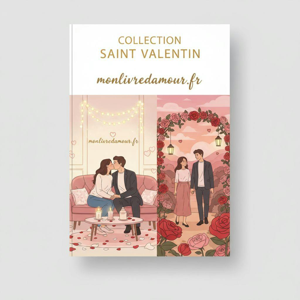 Belle illustration pour collection saint valentin