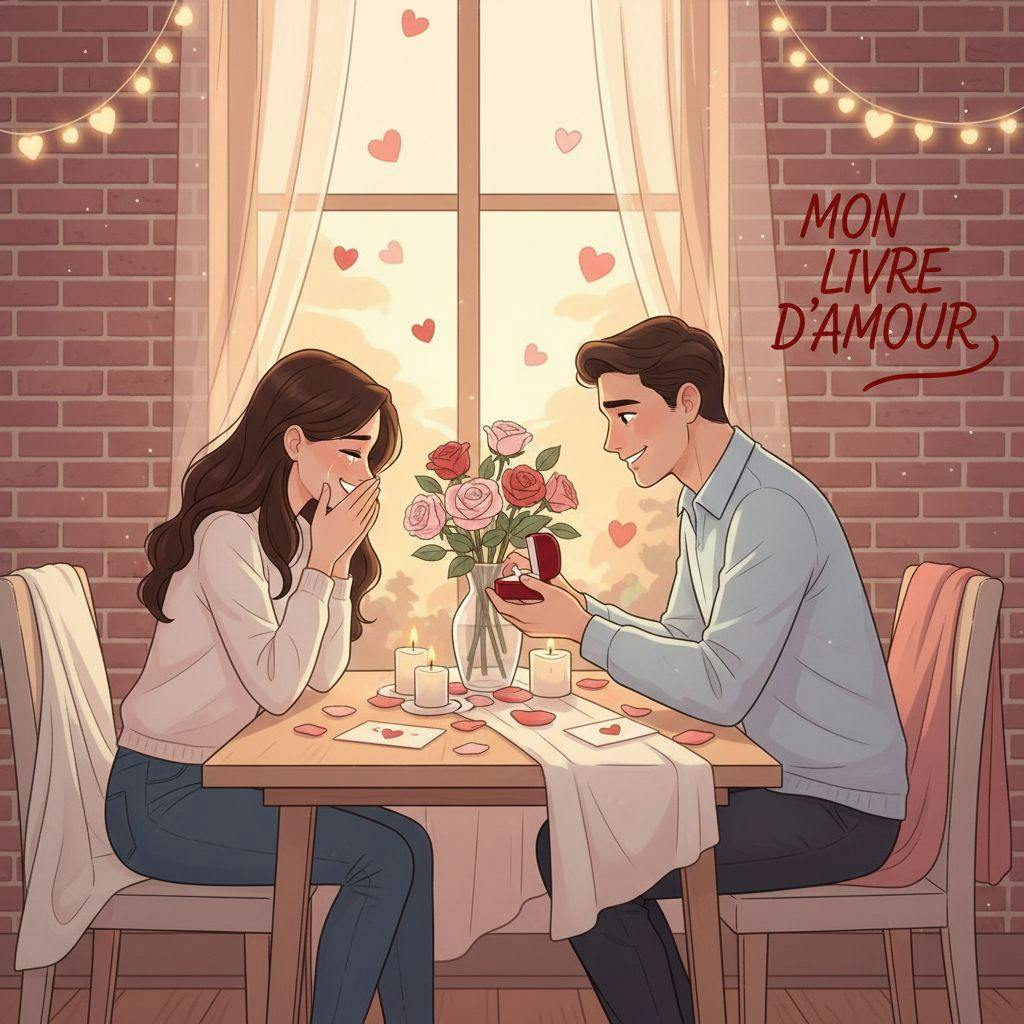 Belle illustration pour declaration d amour saint valentin