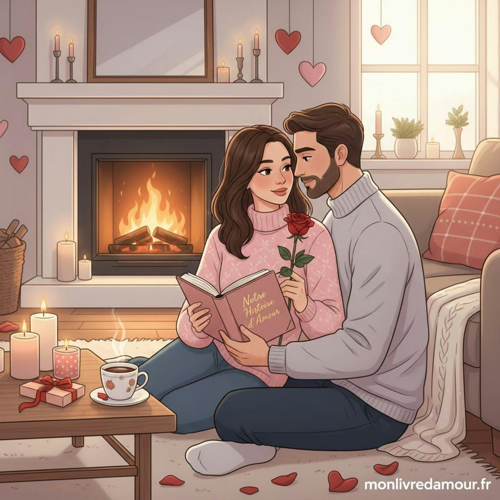 Belle illustration pour idee de cadeau saint valentin