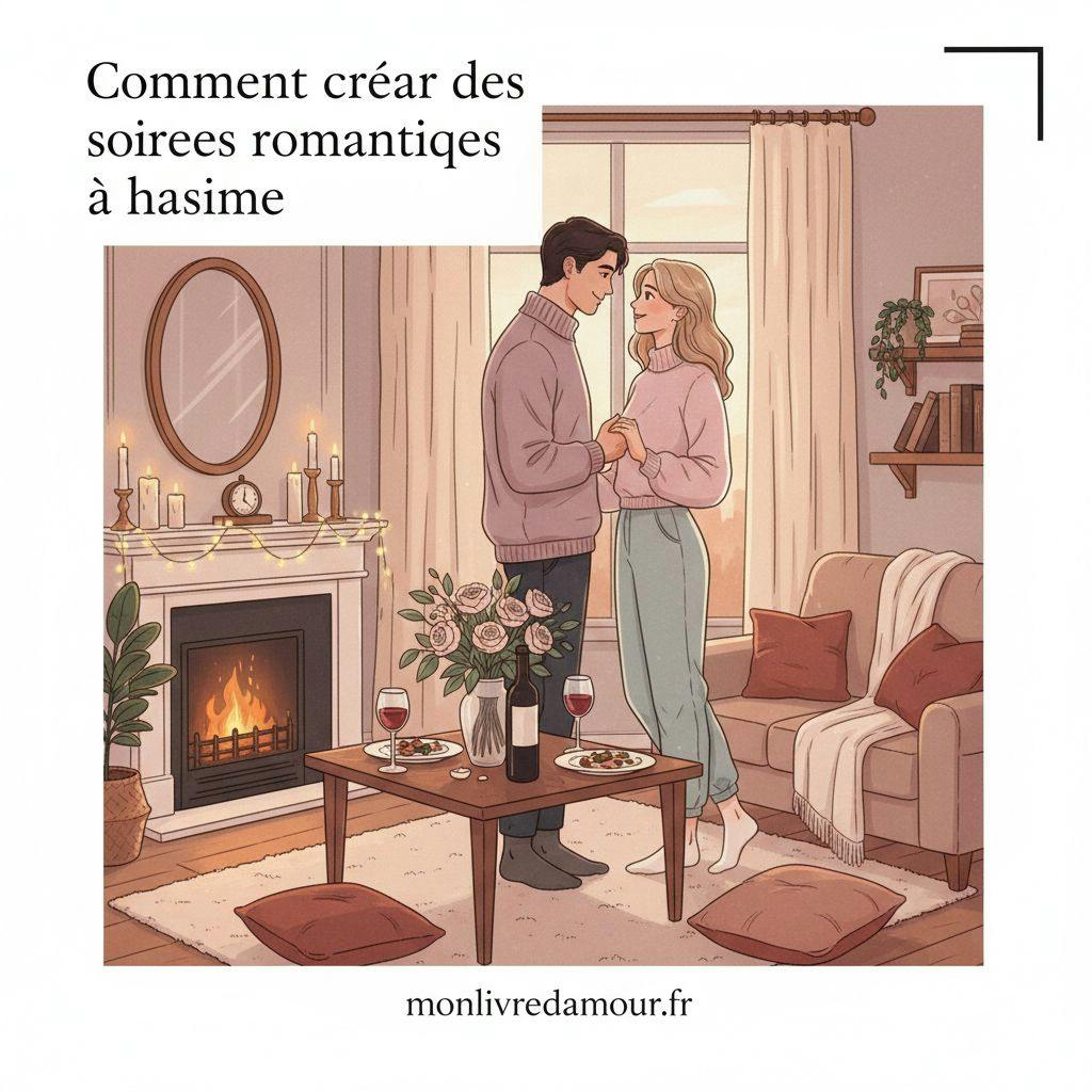Beautiful illustration for Comment créer des soirées romantiques à la maison
