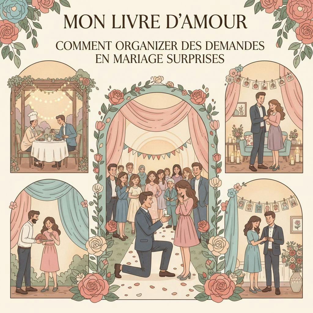 Beautiful illustration for Comment organiser des demandes en mariage surprises