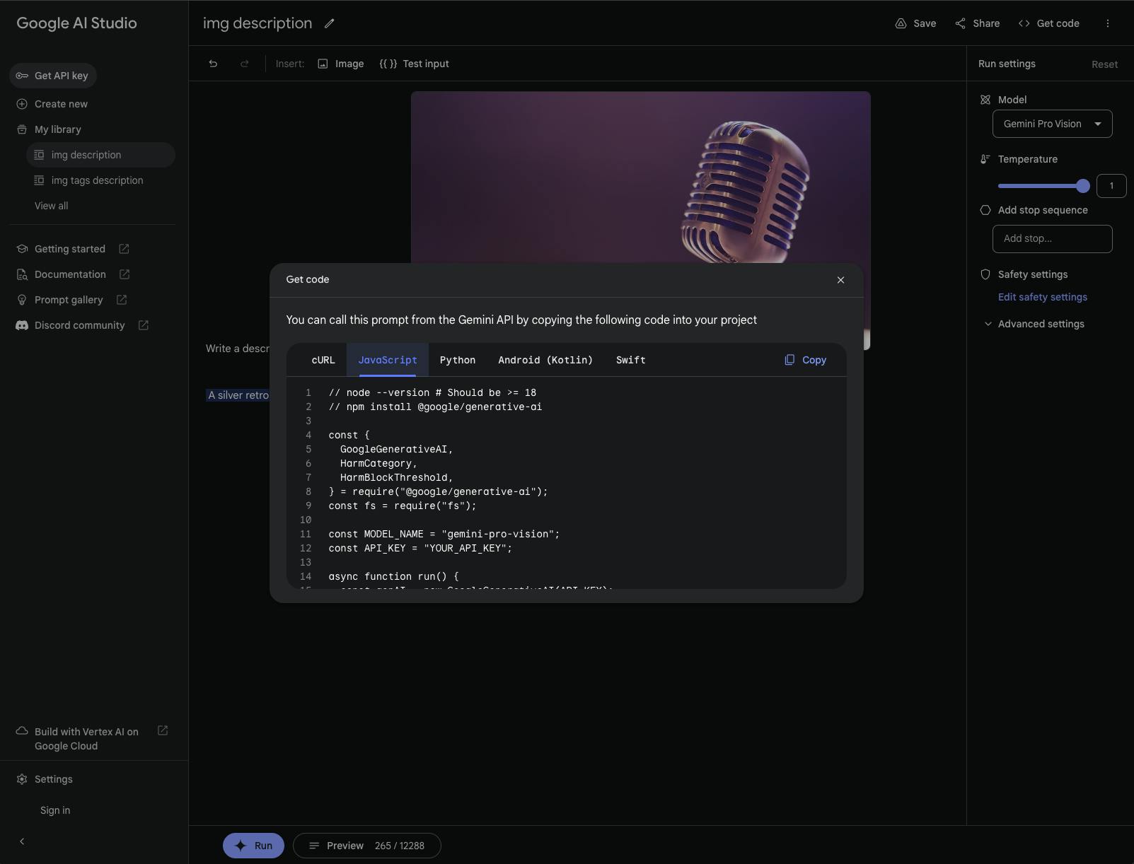 Google AI Studio