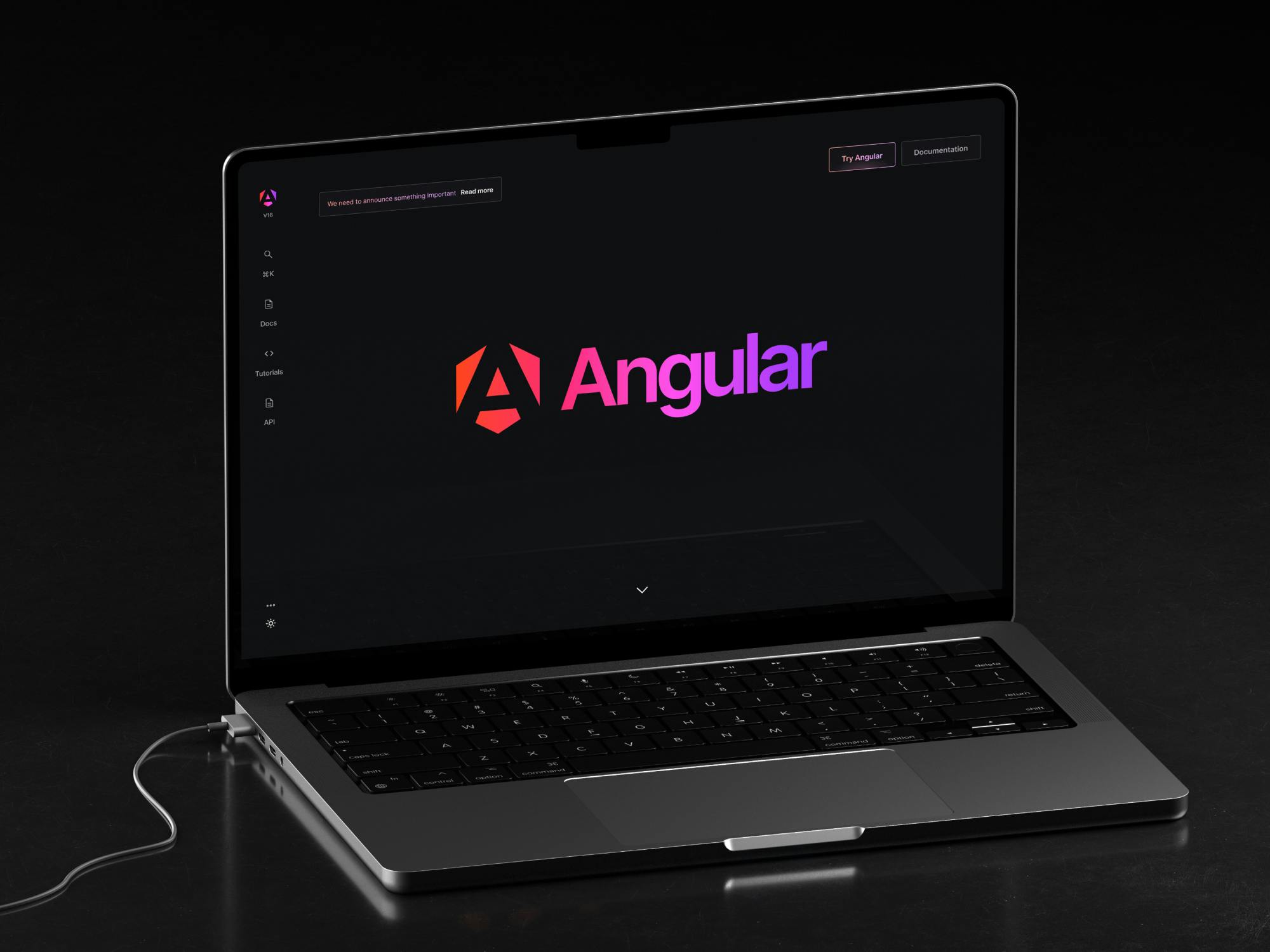 Angular.dev on a MacBook Pro