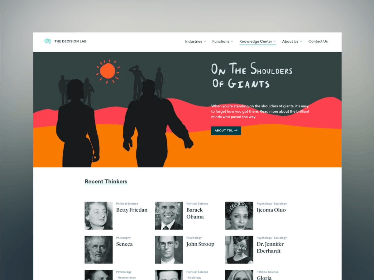 The Decision Lab knowledge center