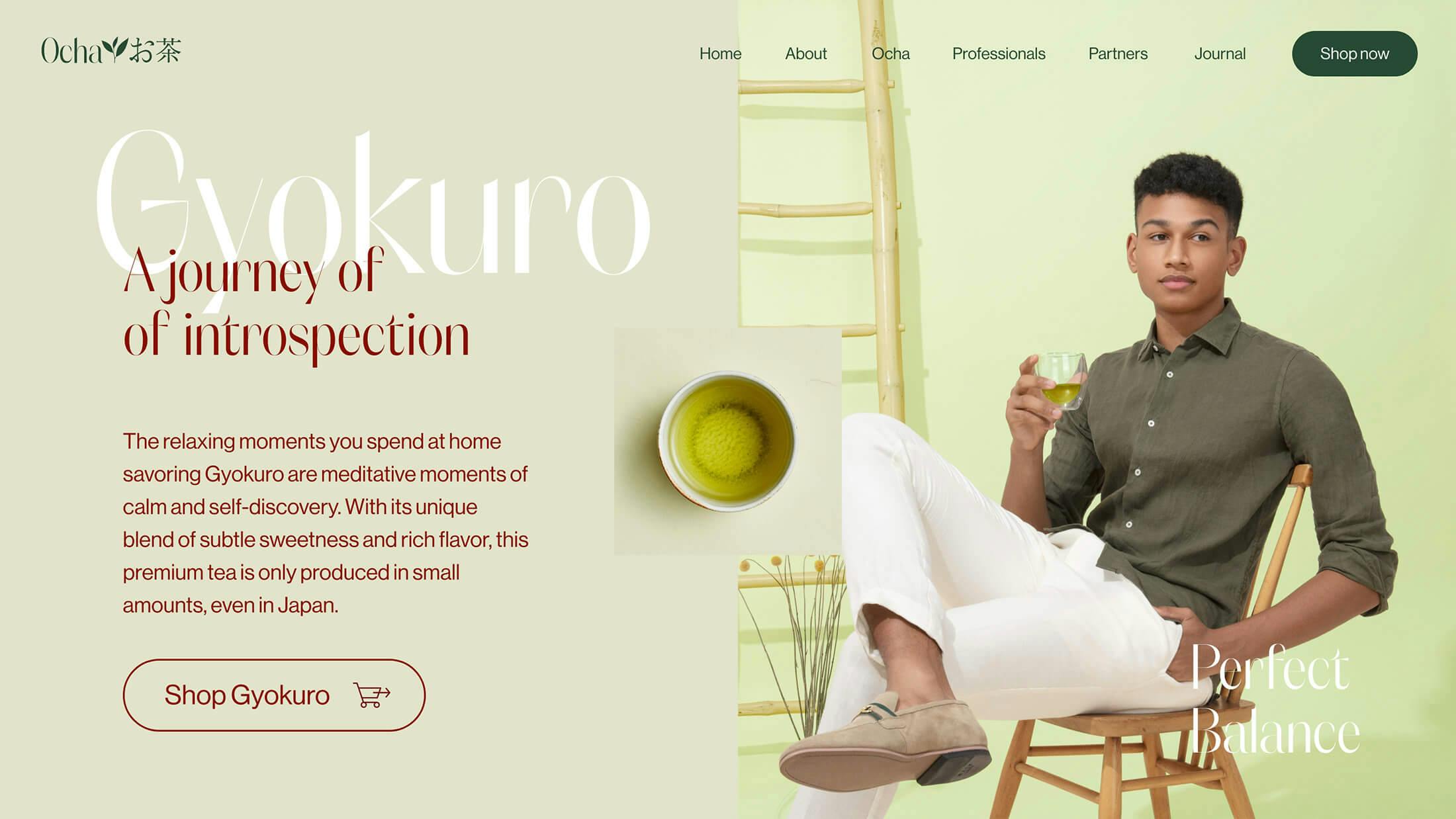 Ocha Japanese Green Tea for JETRO/JFOODO site & Photography Work monopo london