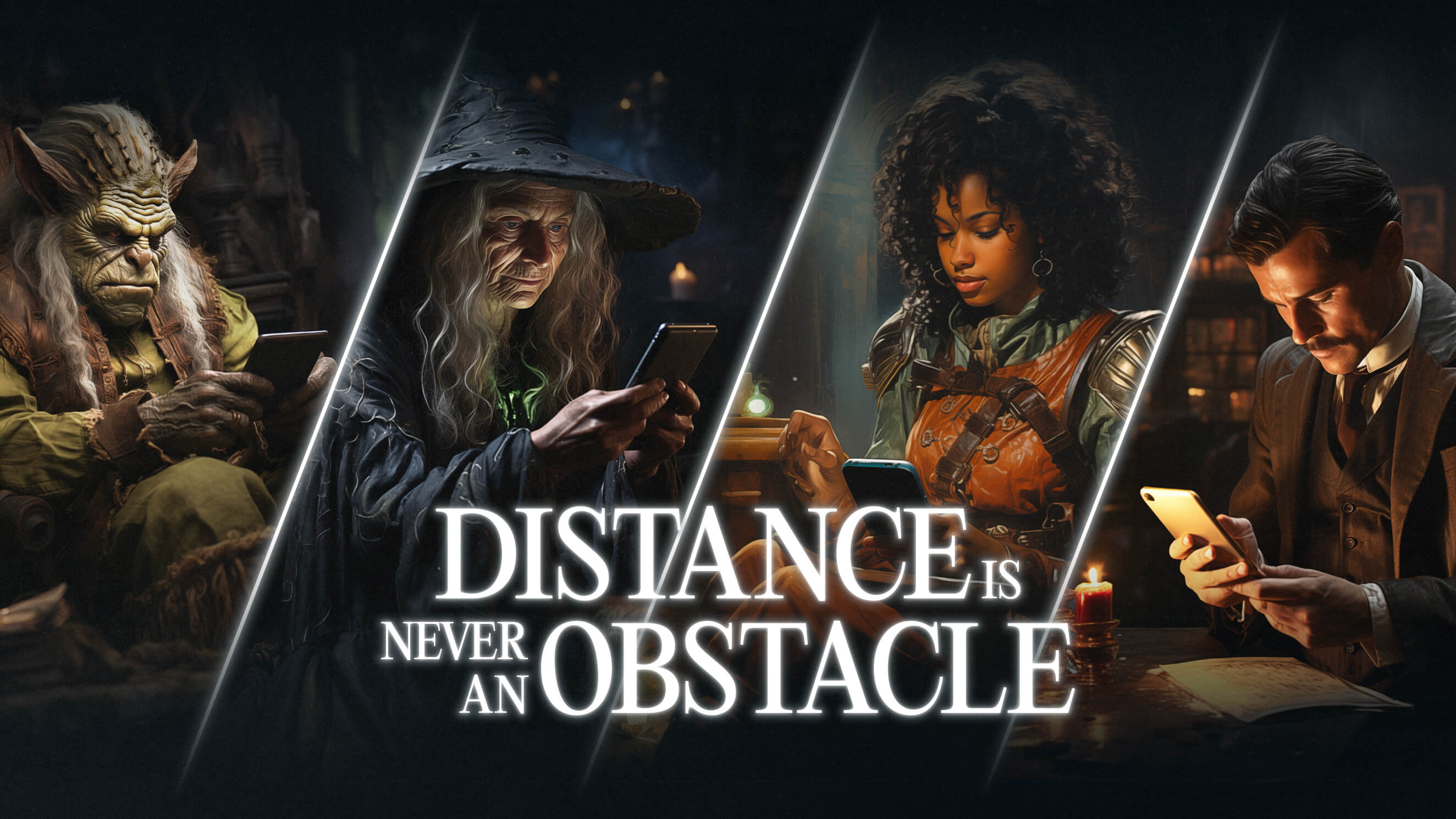 Quest Portal - Brand identity / Brand universe - 4 characters playing