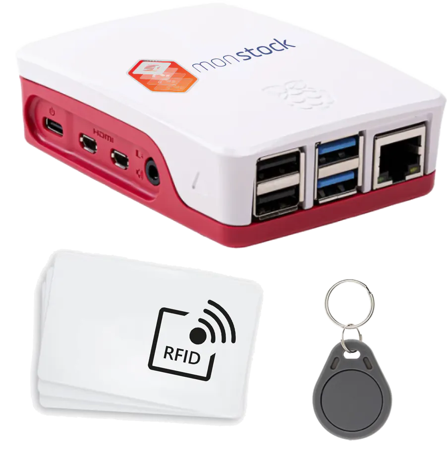 Rasperry pi 4 + RFID reader