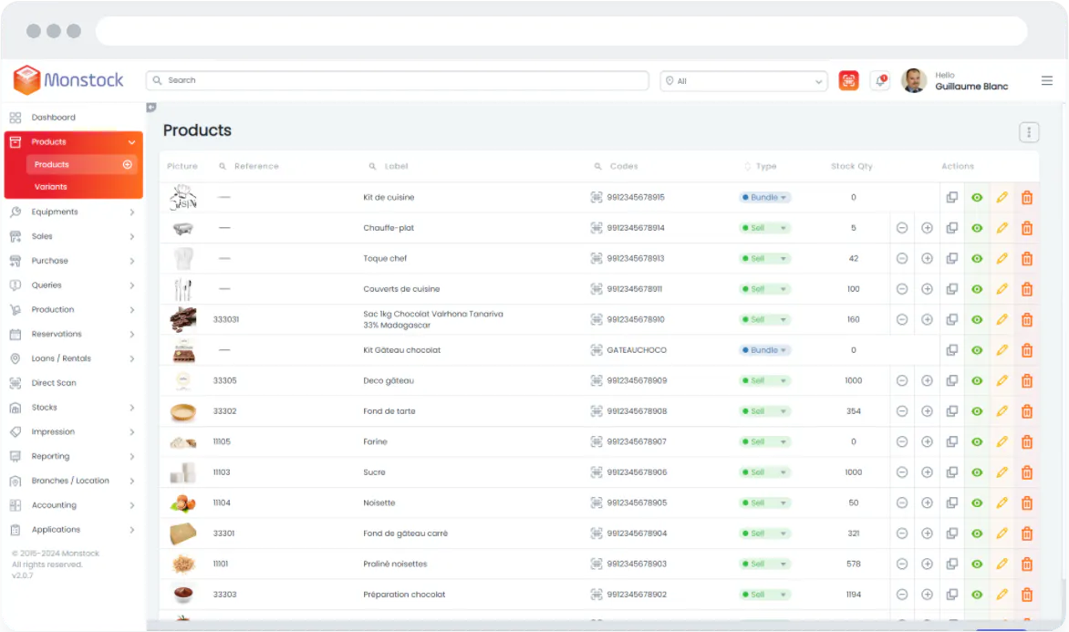 Manage your product catalogue