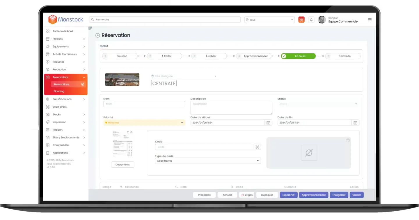 Mockup Reservations
