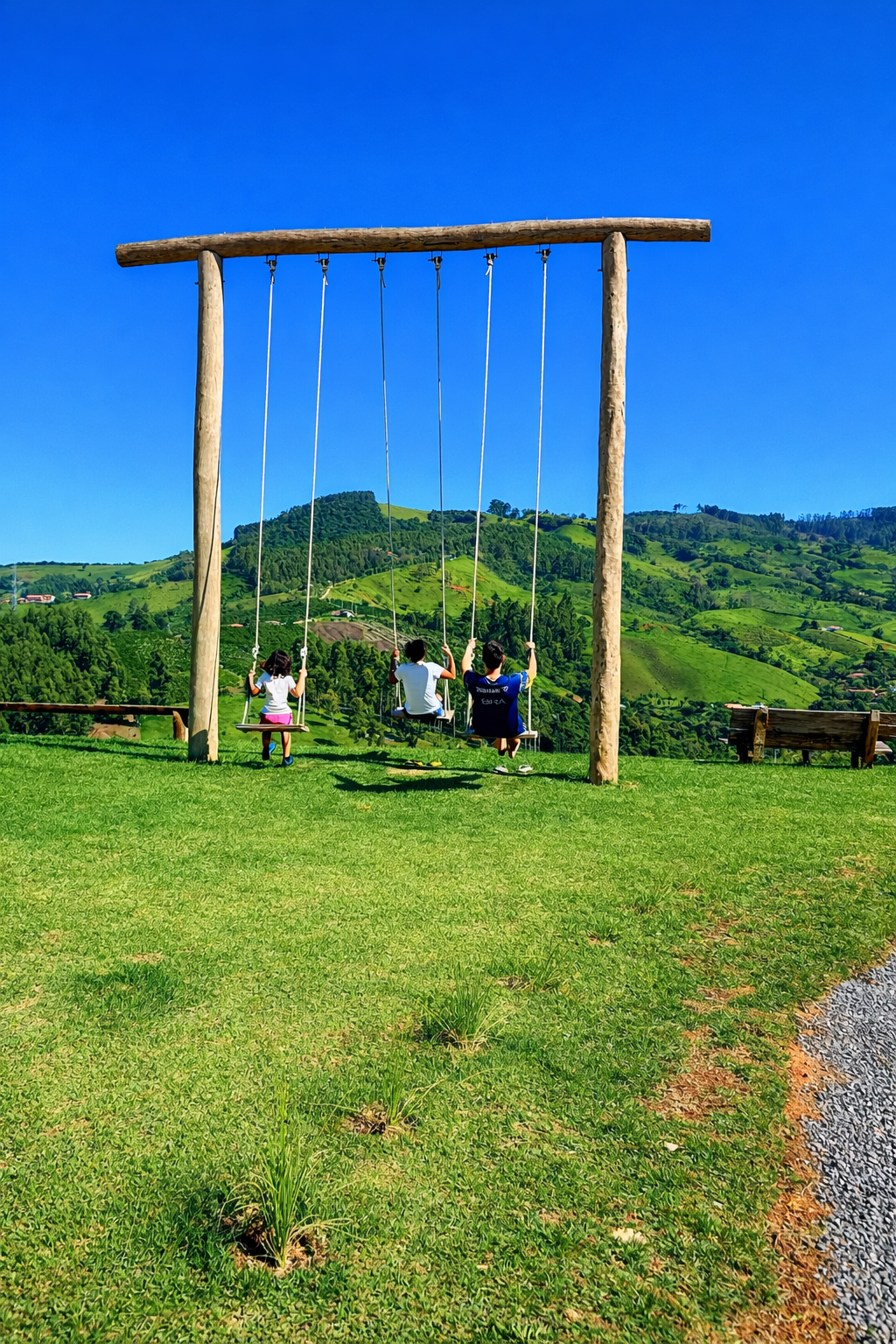 Balanço Pousada Montinni em Socorro SP