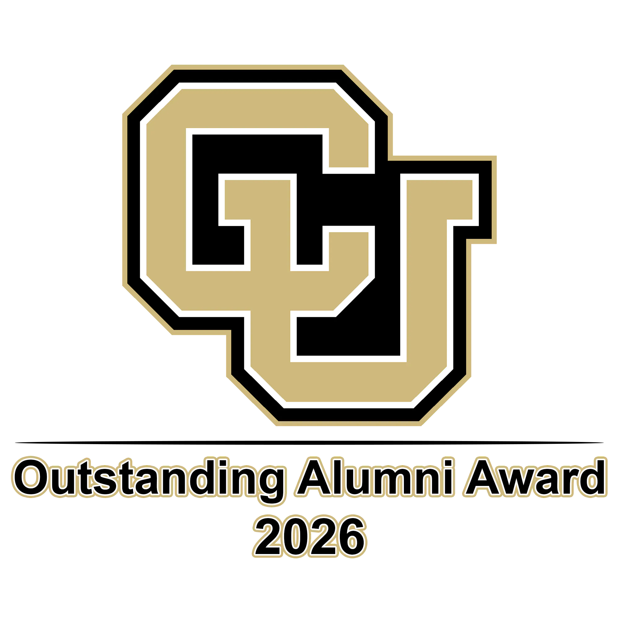 CU Denver Outstanding Alumni Award 2026 Logo Icon that Reed Fox won