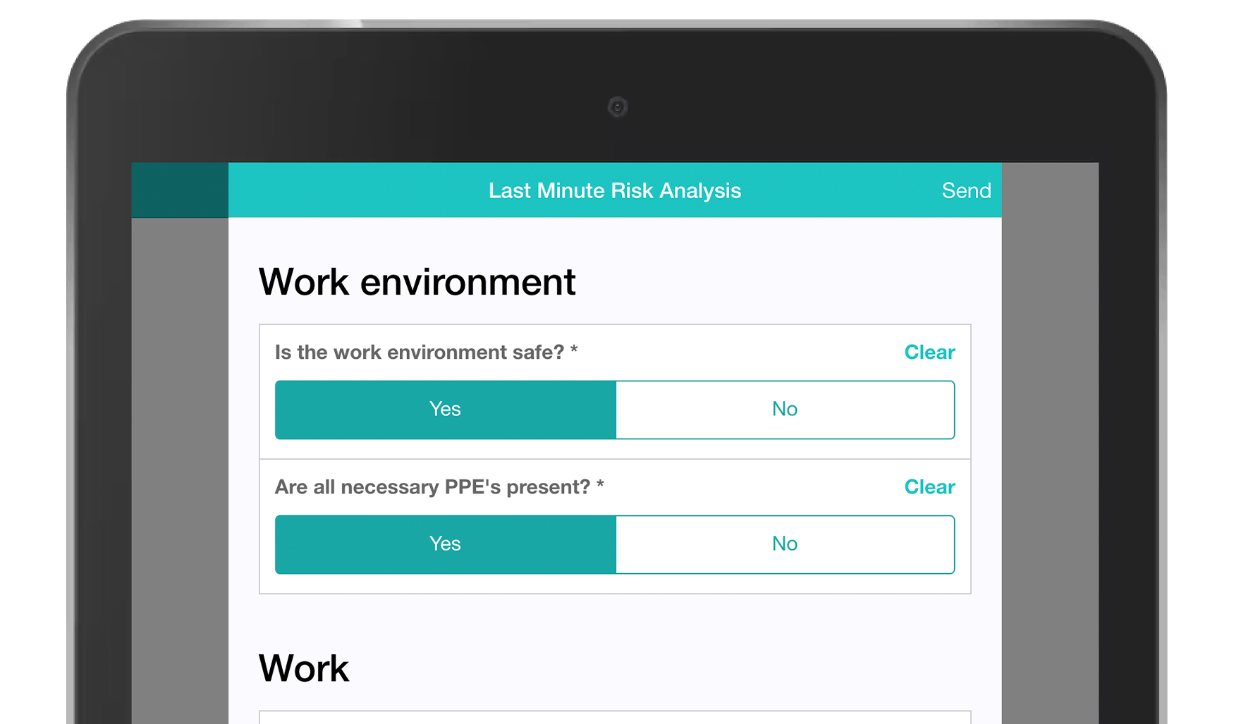 Last Minute Risk Analysis Form