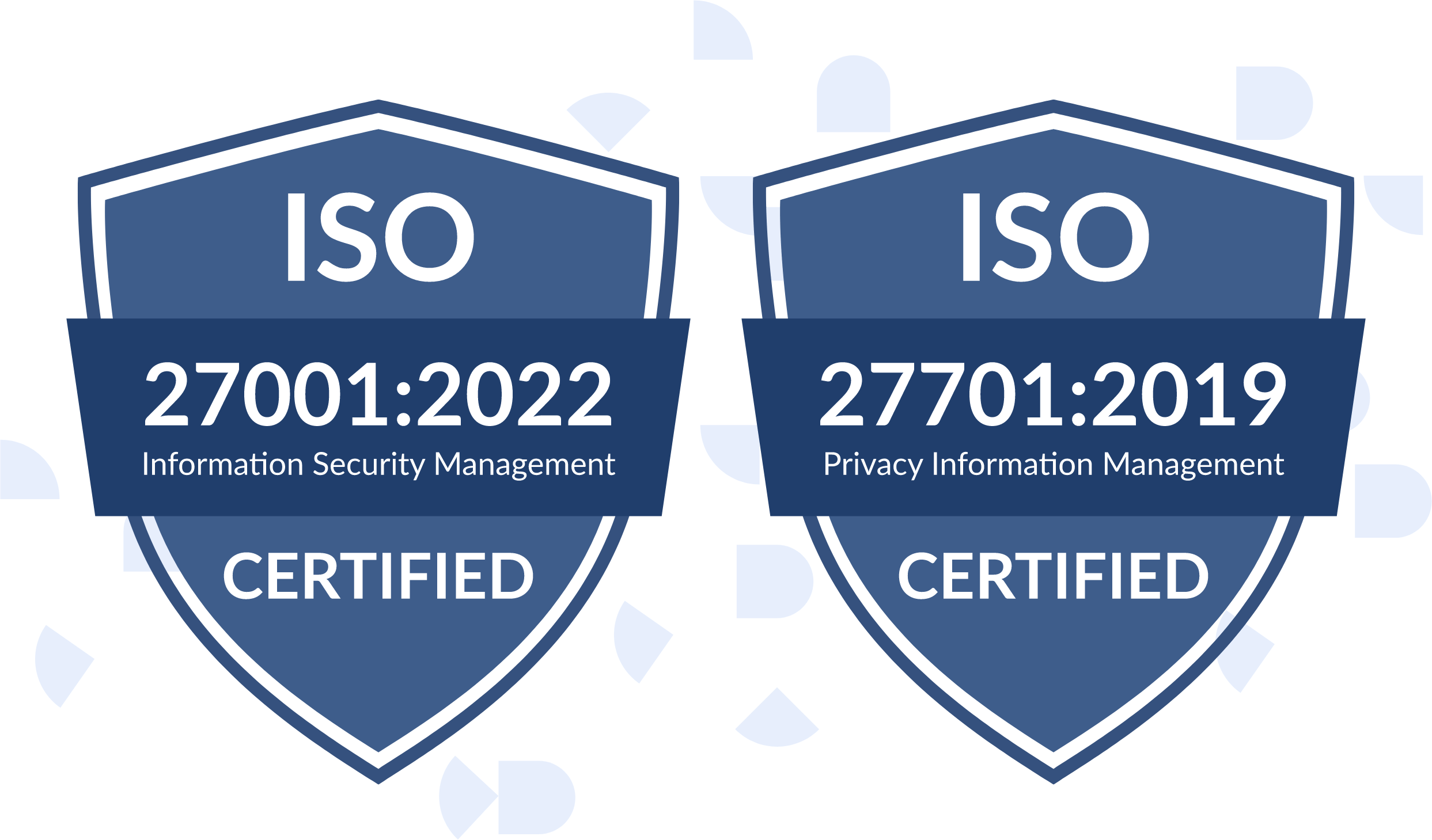 ISO 27001 und 27701zertifiziert